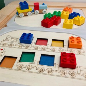 Petit couvercle Trofast Le train des couleurs