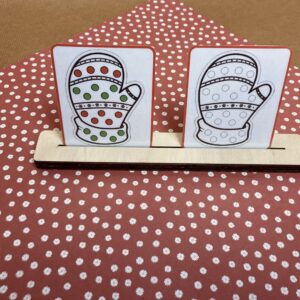 Support cartes en bois