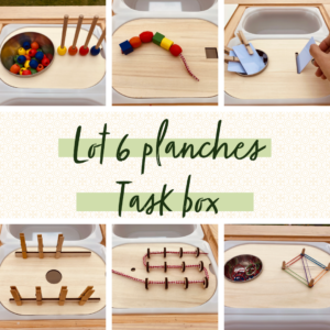 Insert en bois pour bac Trofast lot 6 task box