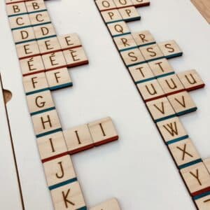 Lettres en bois