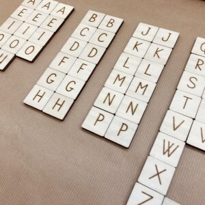 Lettres en bois