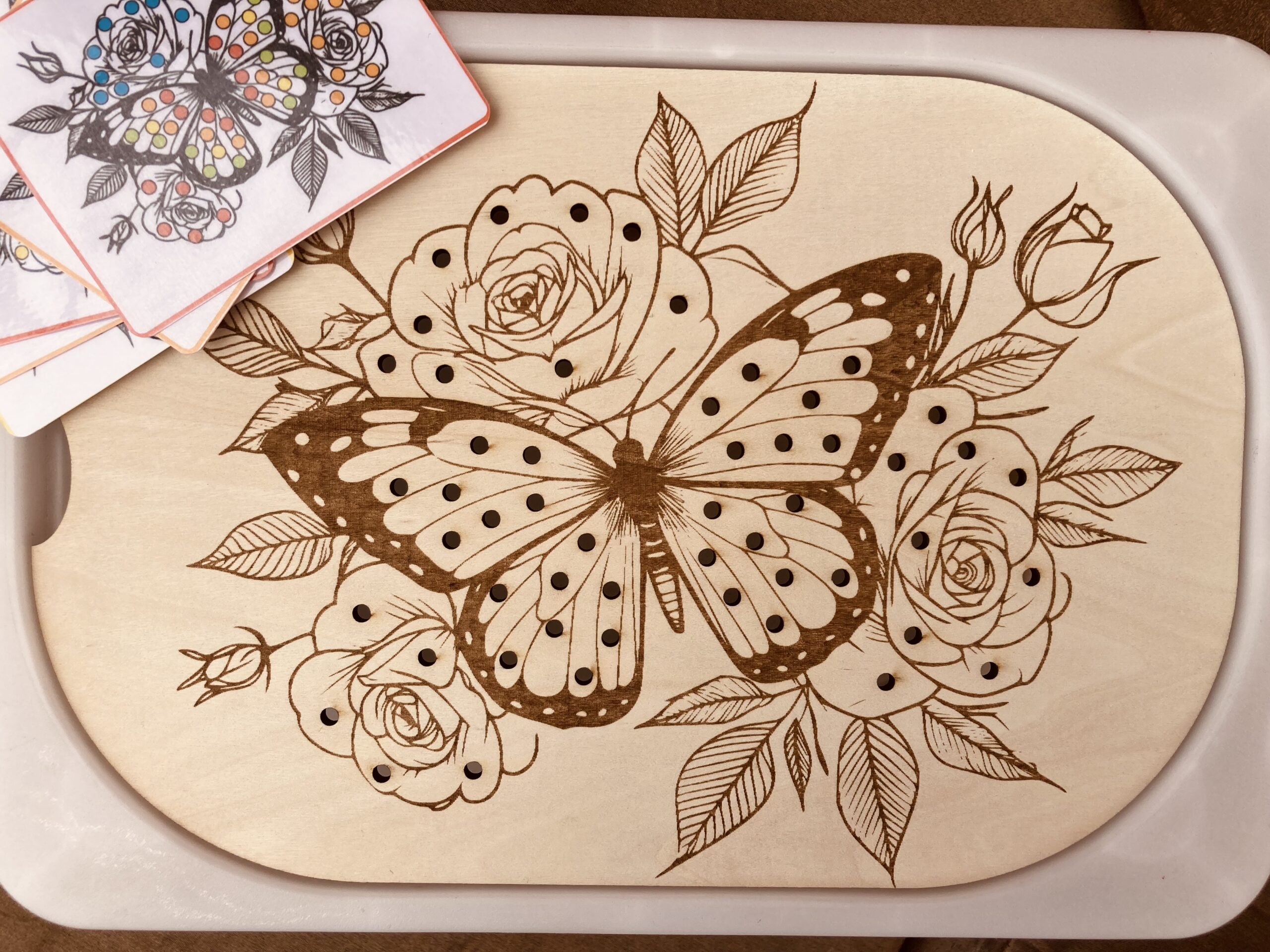 Insert Trofast papillon et roses